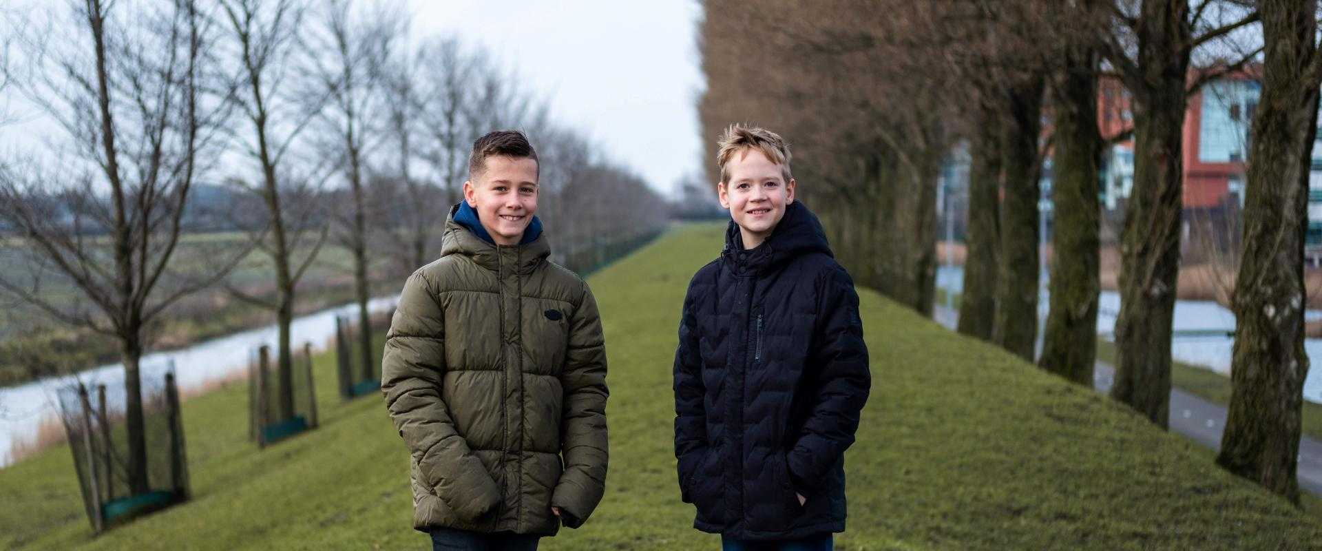 Joris and Ramses on the Geniedijk.