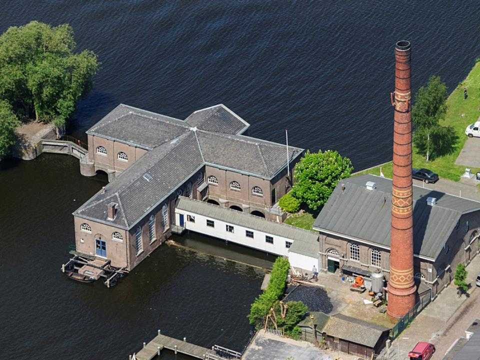 Top view Steam pumping station Halfweg