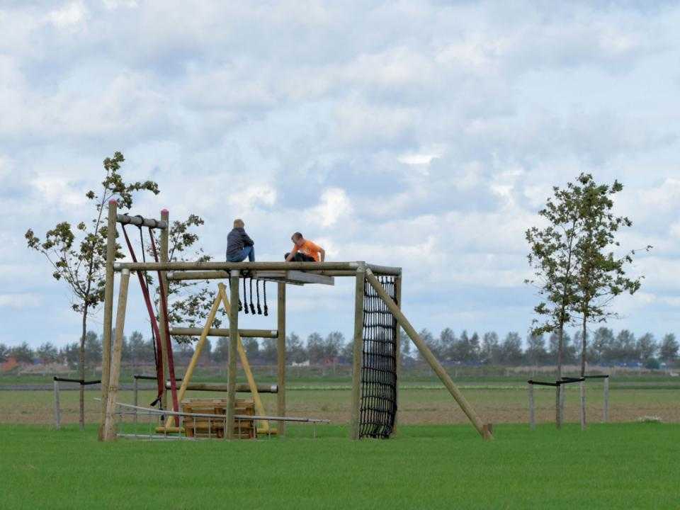 Playground equipment in park Vijfhuizen