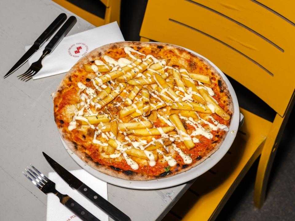Pizza met patat