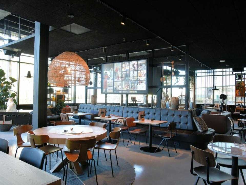 Restaurant of Moxy Amsterdam Schiphol