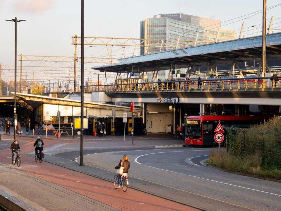 station hoofddorp zonsondergang