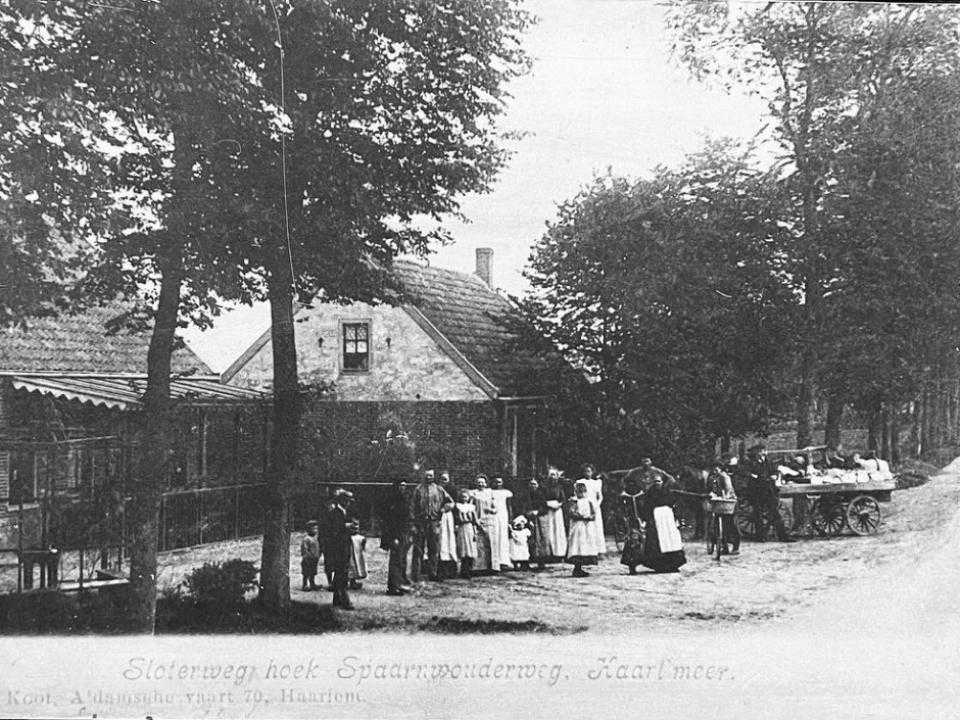 Foto Sloterweg Spaarnwouderweg 18e eeuw