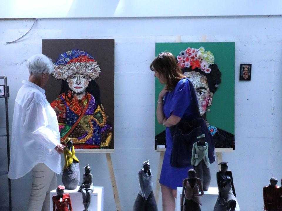 Galerie met schilderingen