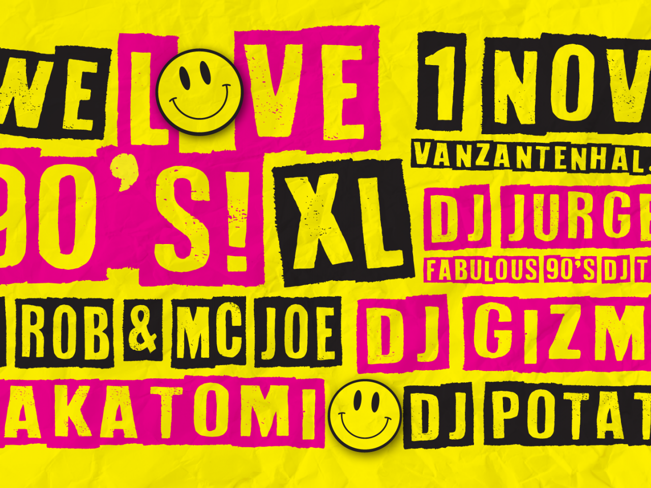 We love the 90's flyer