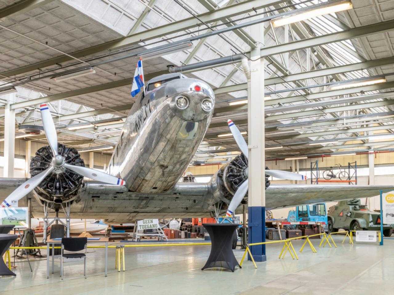 vliegtuig in Nederlands Transportmuseum