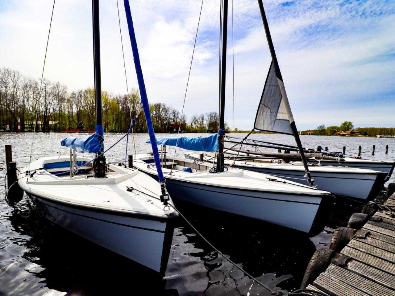 Jachthaven bij de Kagerplassen.