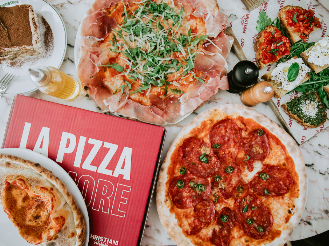Pizza's bij Christiani