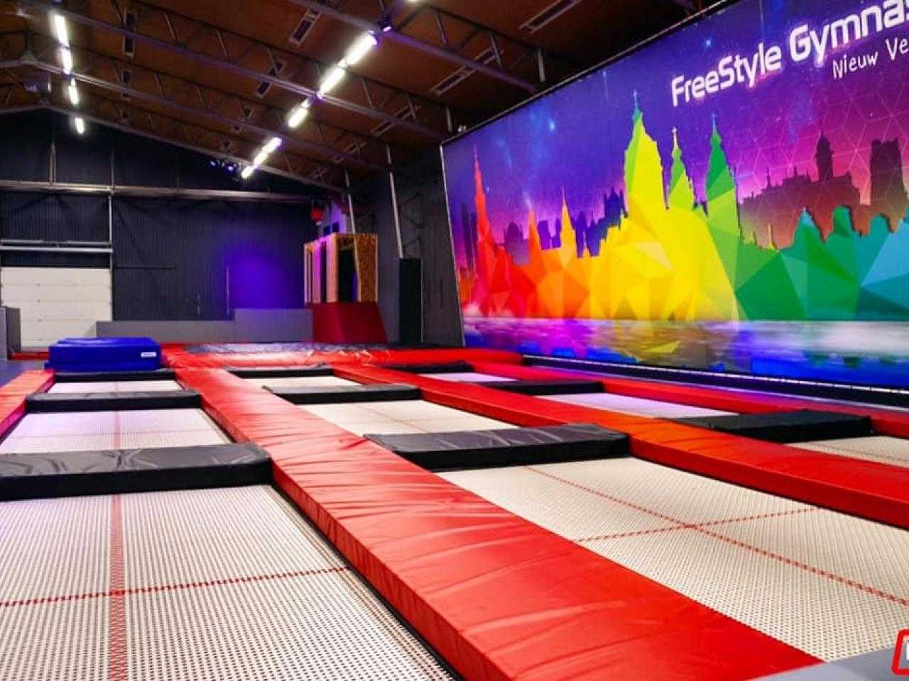 Trampolines at Freestyle Gymnastics