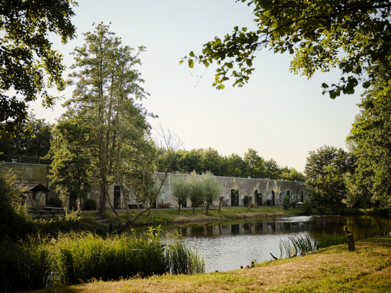 Fort bij Penningsveer met groene natuur eromheen