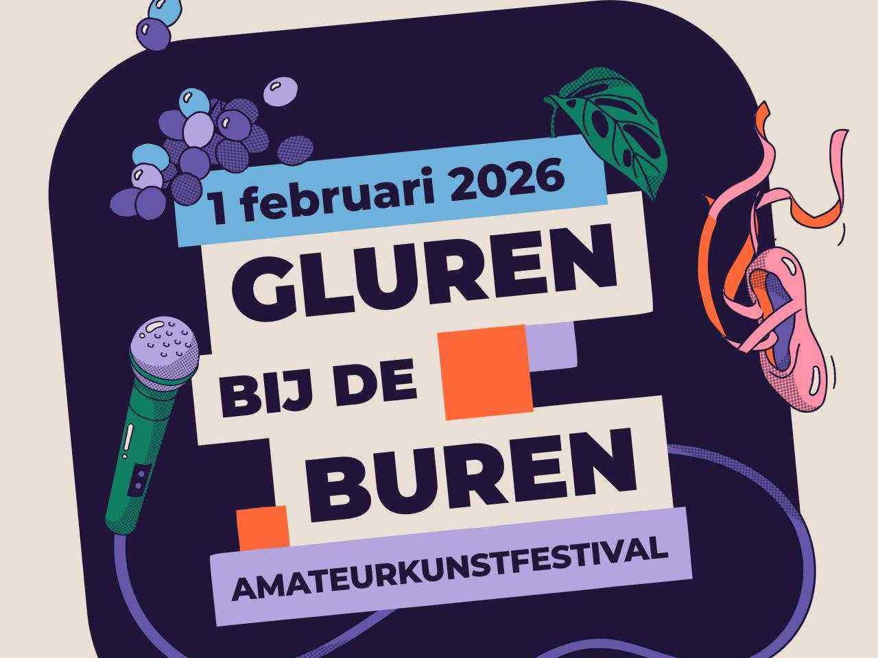 Flyer gluren bij de buren