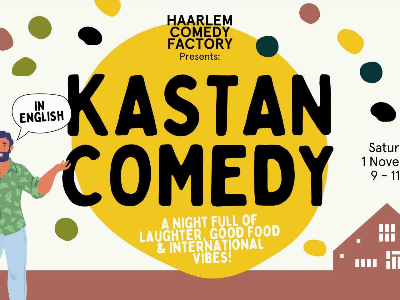 Flyer comedy night in Kastan