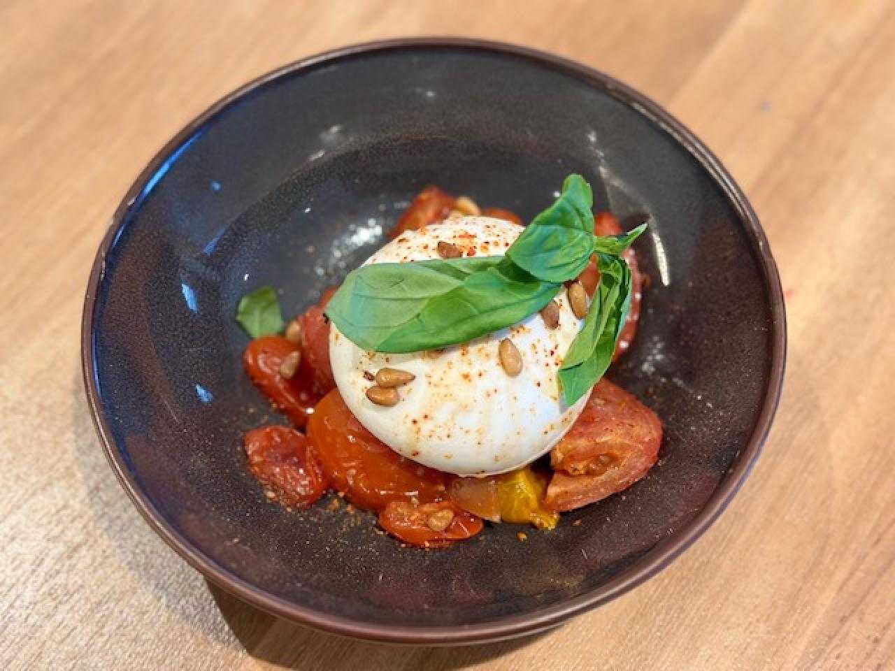 Mozzerella voorgerecht.