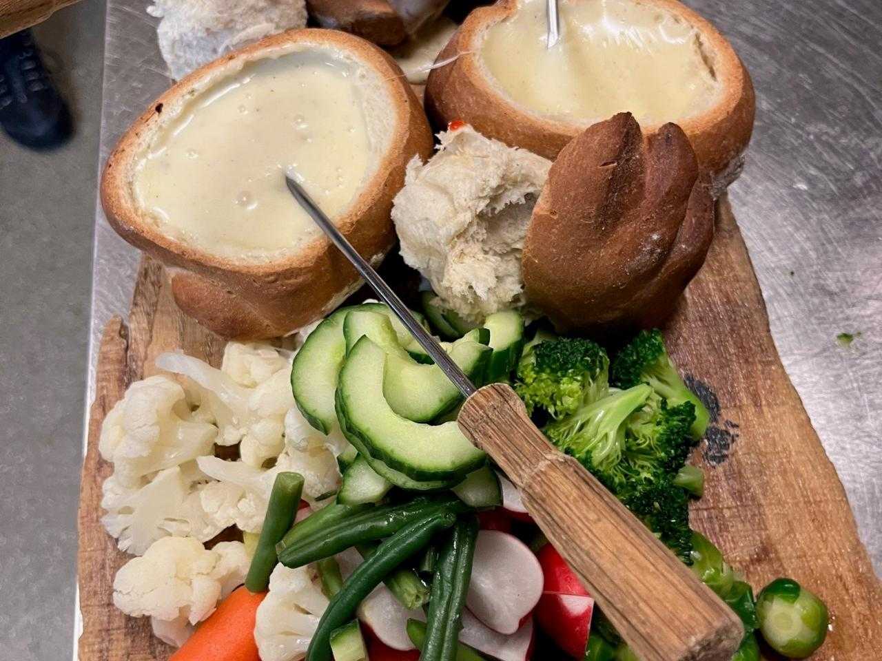 Kaasfondue bij Geoff's