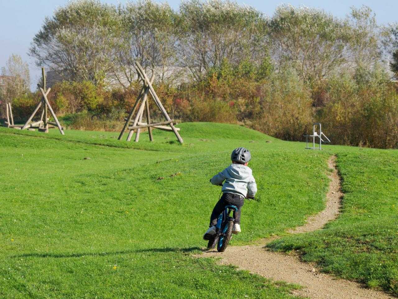 Kind op fiets in PARK21