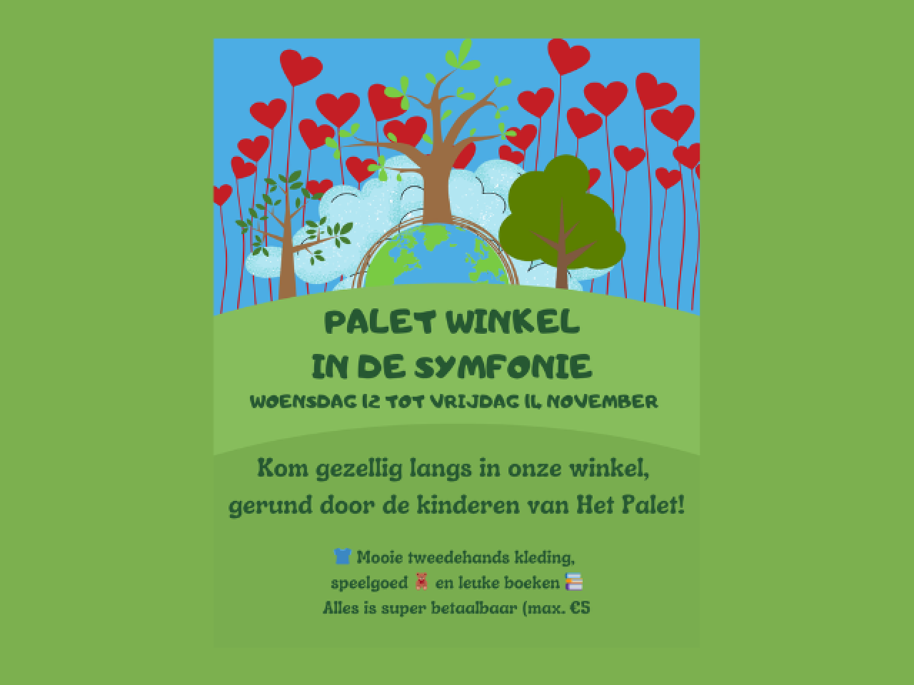 Flyer opening Palet winkel