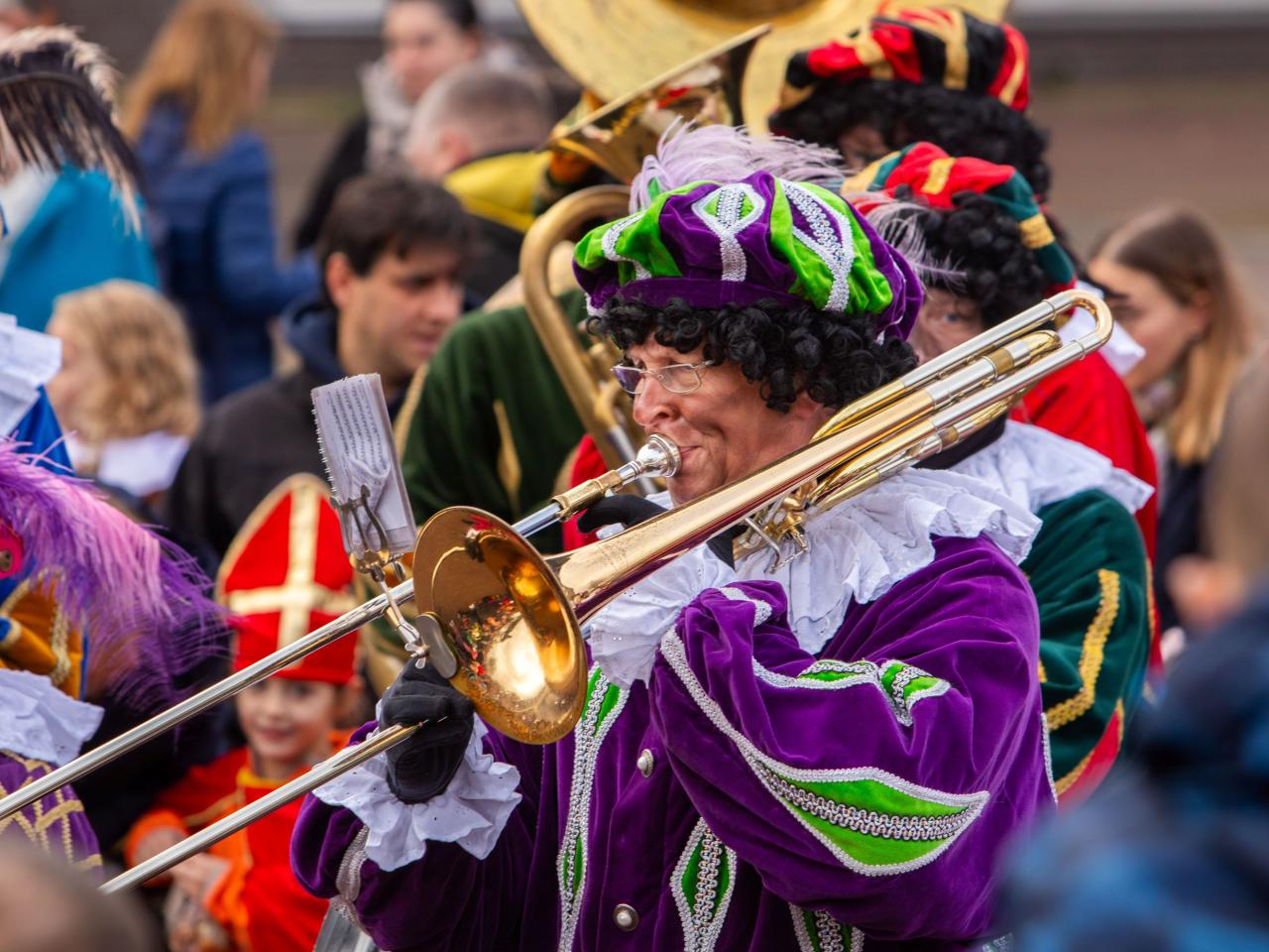 Pieten in een parade