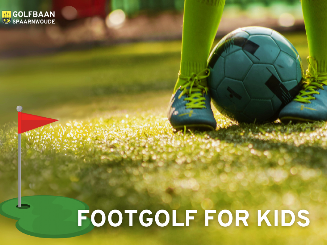 Footgolf ball with feet
