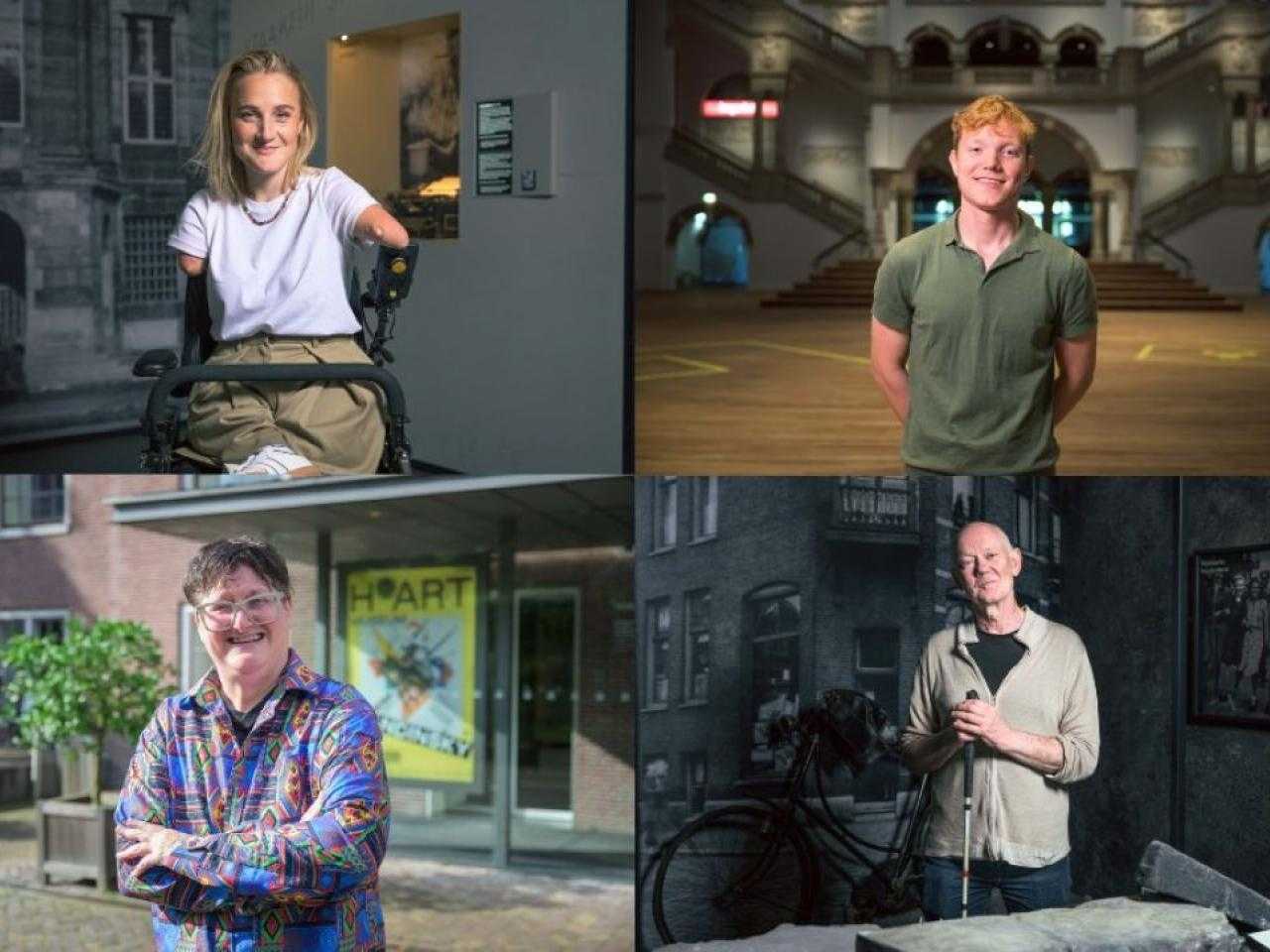 De vier ambassadeurs v.l.n.r. Eva, Tijmen, Jess en Erik
