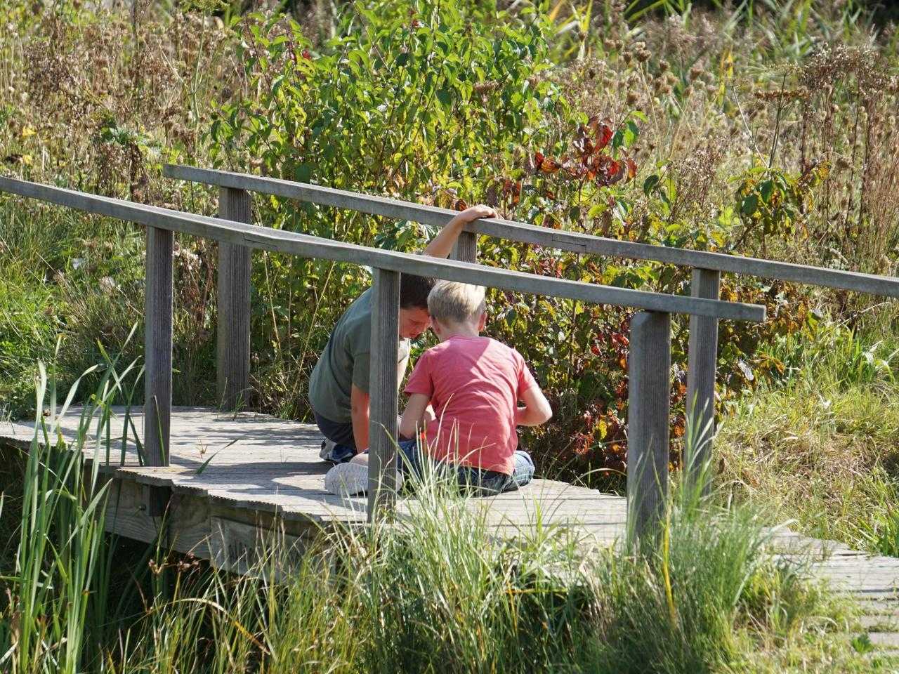 Kinderen buiten aan het spelen