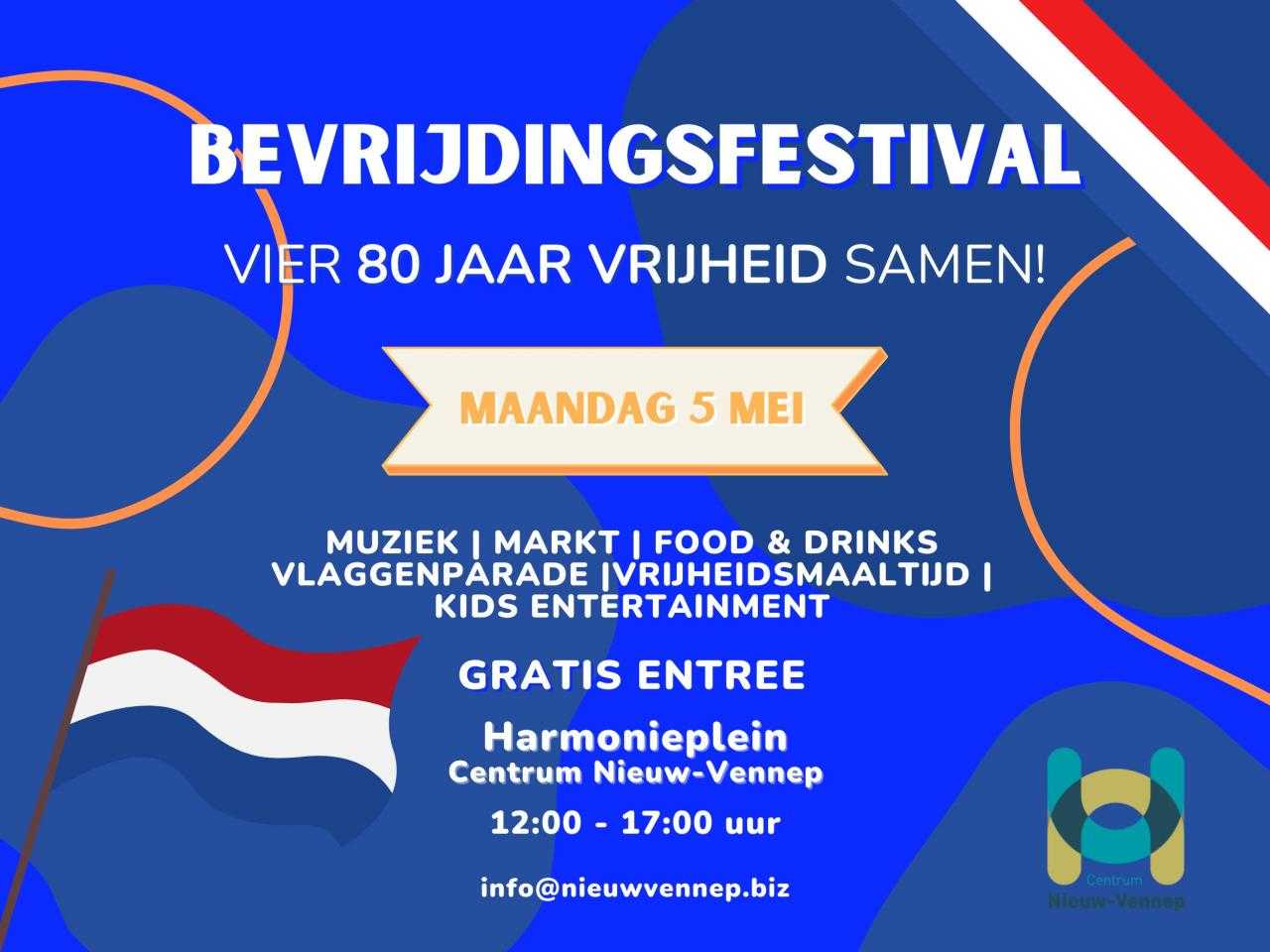Bevrijdingsfestival flyer