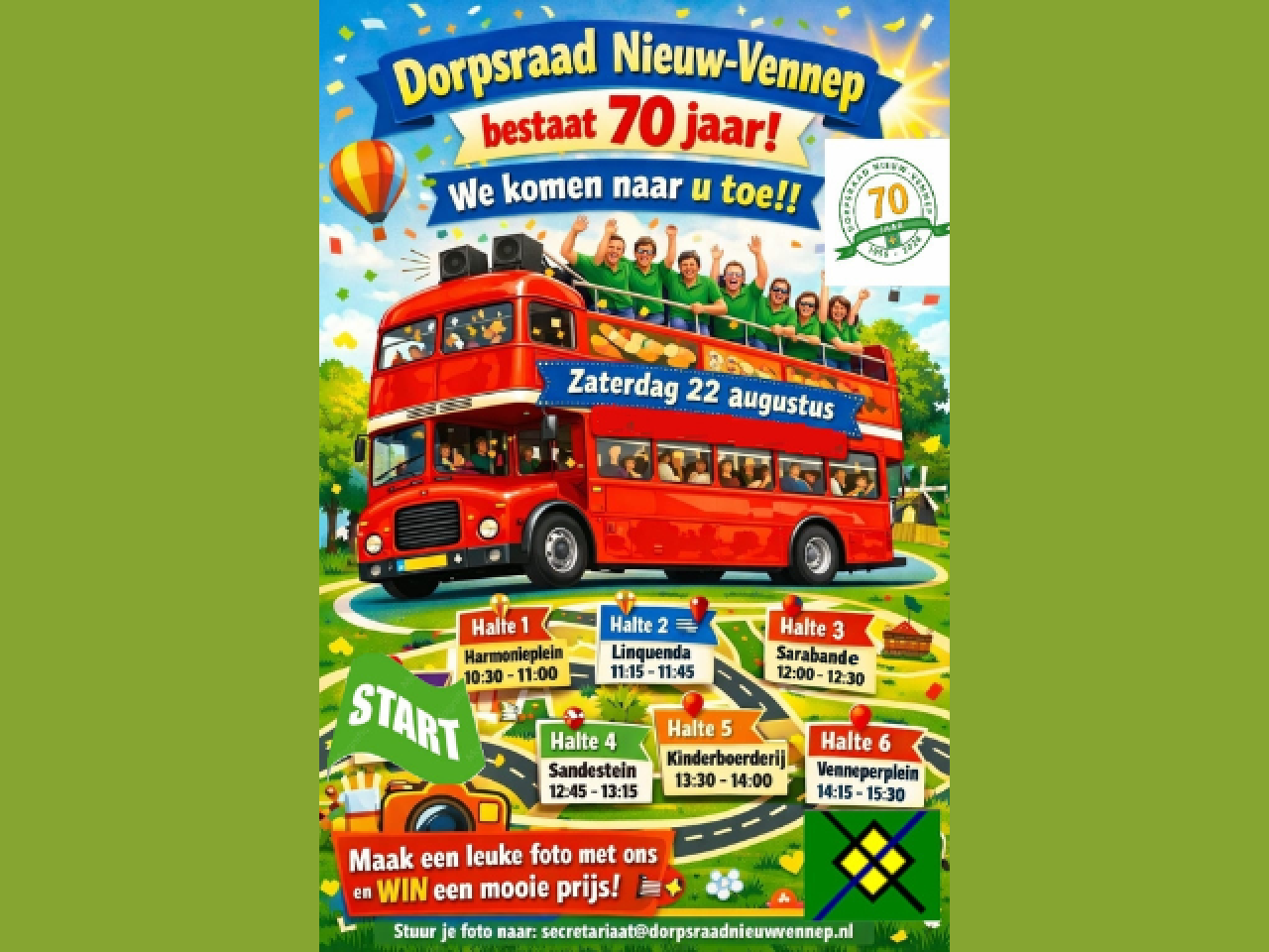 Flyer dorpsraad 70 jaar