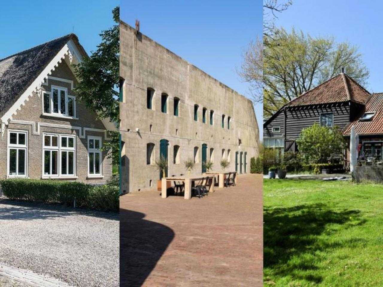 Drie genomineerde monumenten.