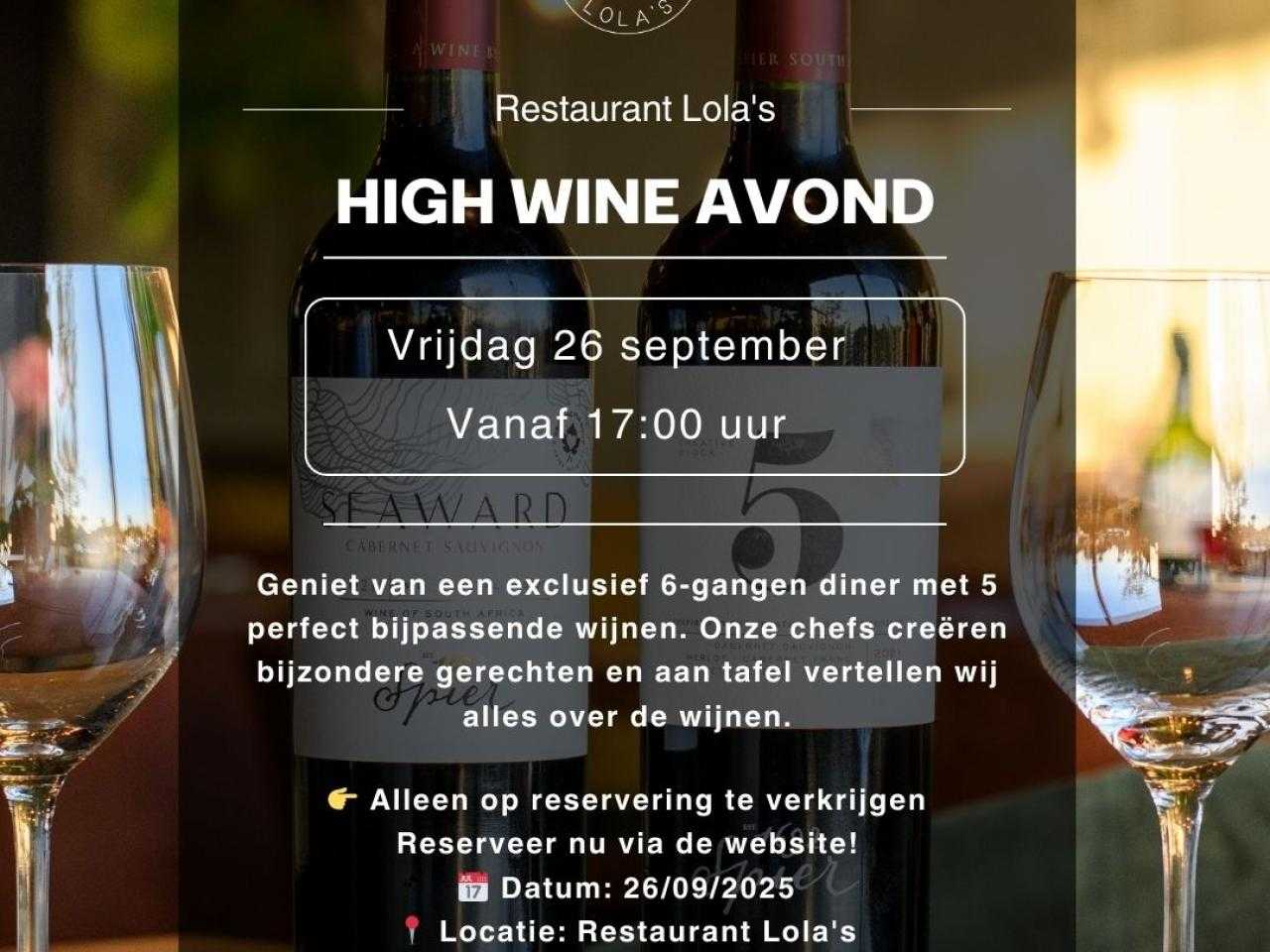 Flyer High Wine avond