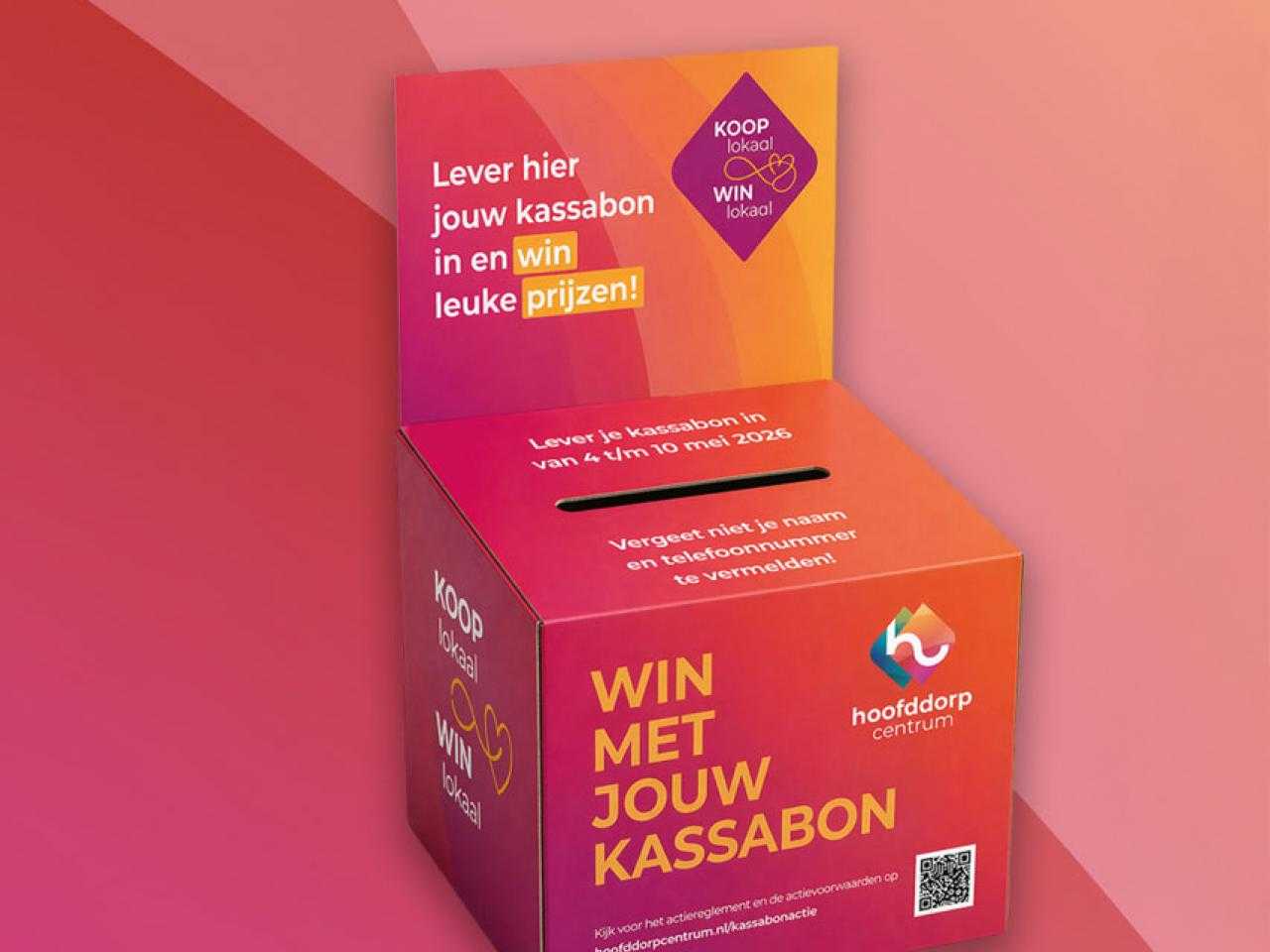 Inleverbak voor de bonnen