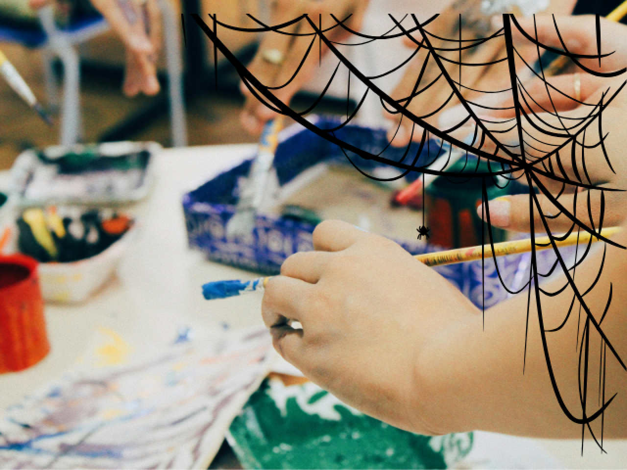 Handenwerk met halloween thema