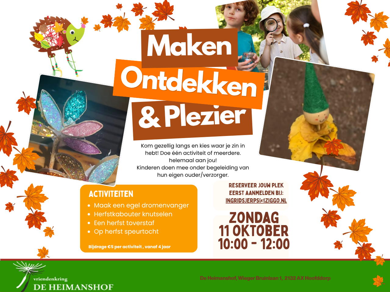 foto's van de knutselactiviteiten