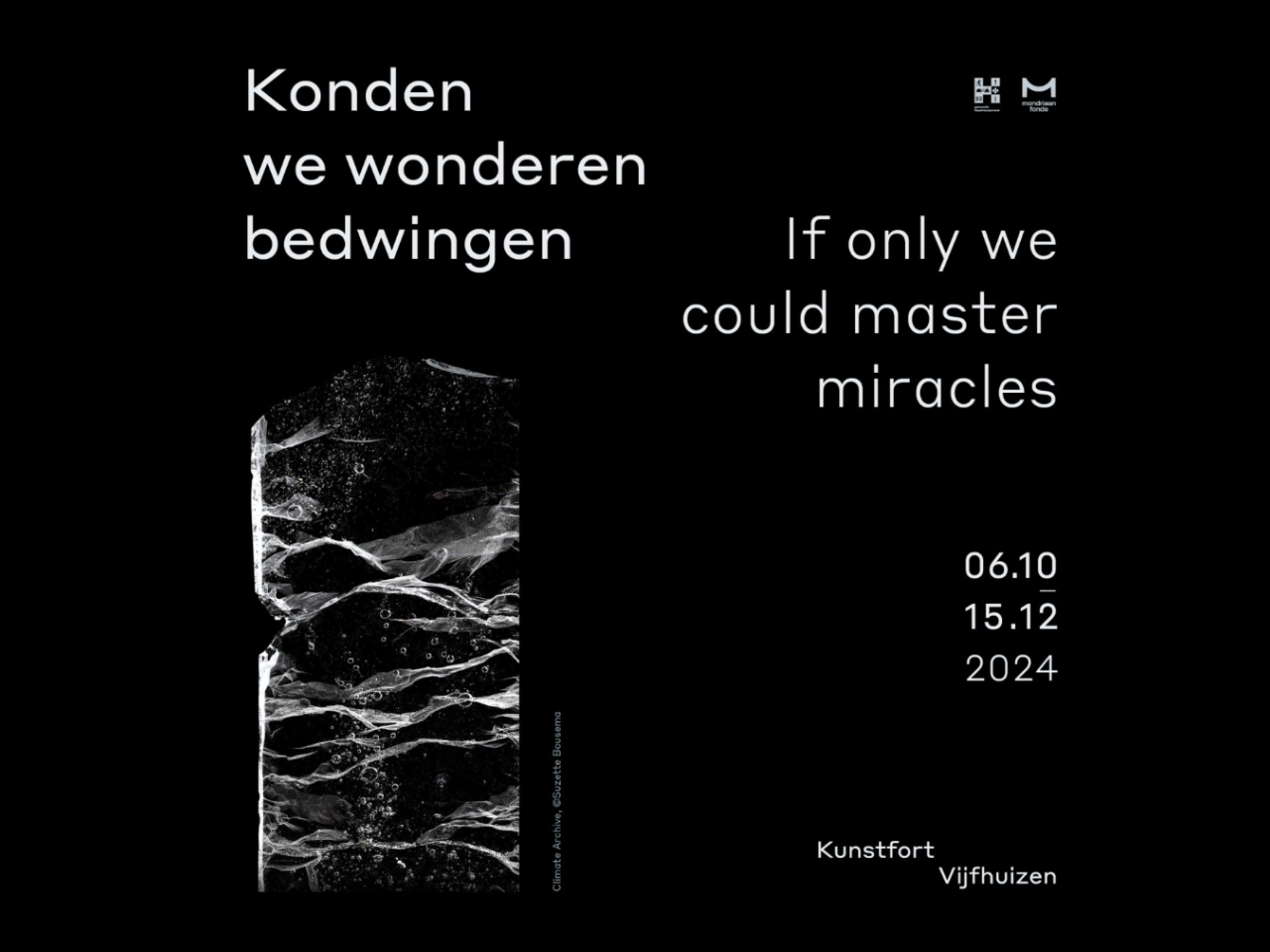 poster van de expositie in het kunstfort