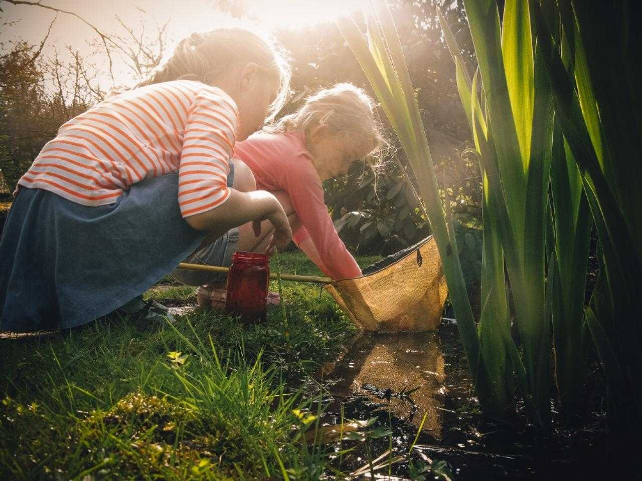 Meisjes in de natuur