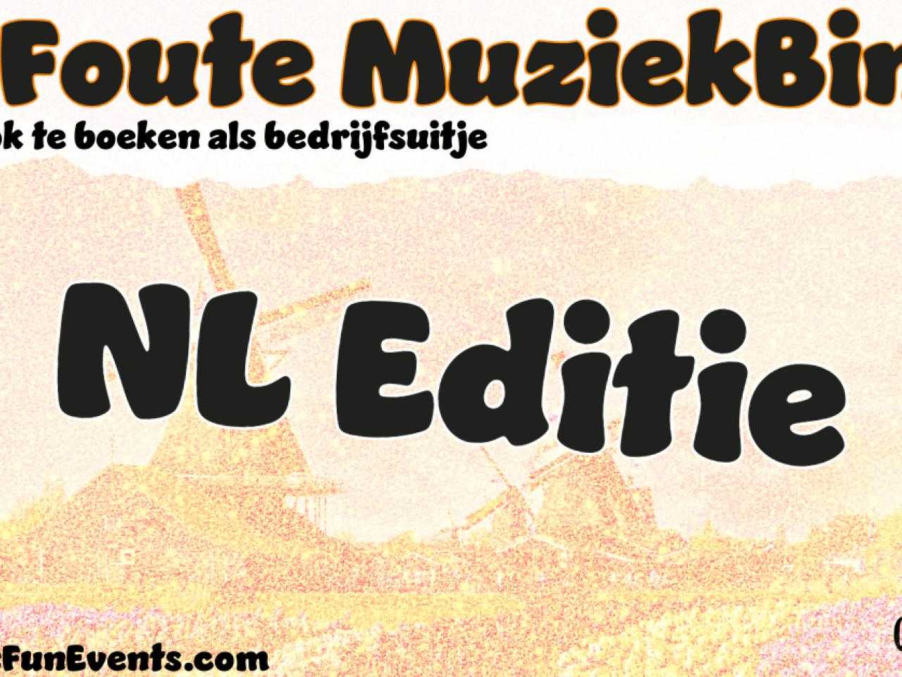 Flyer Foute Muziekbingo