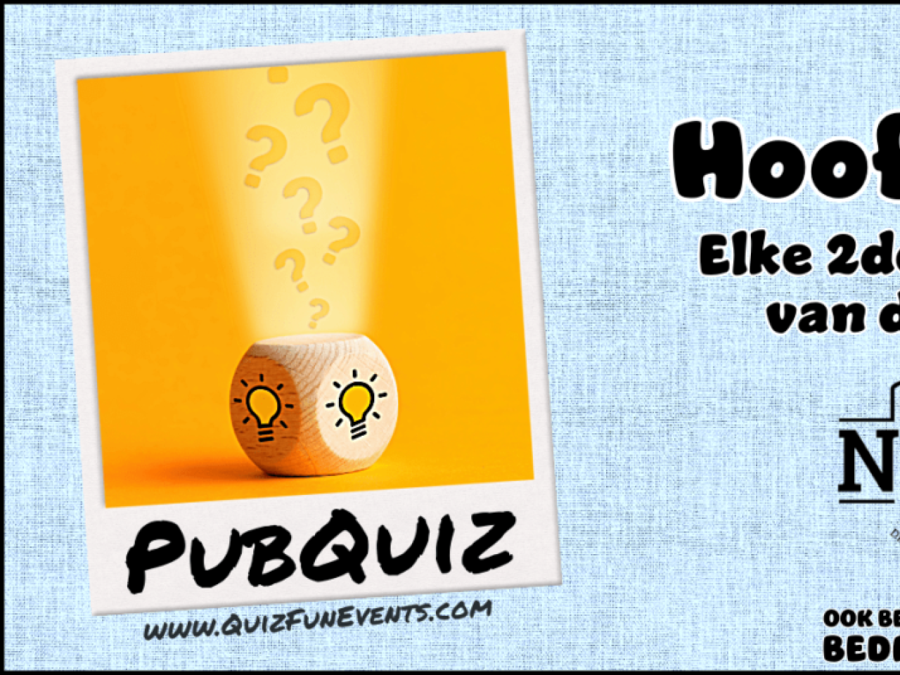 Poster van een PupQuiz