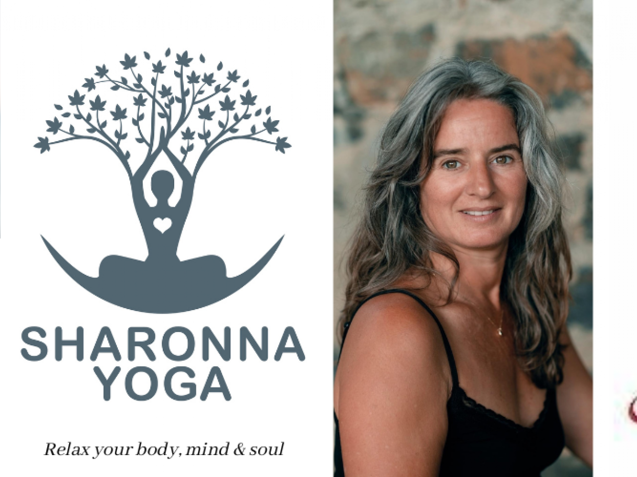Logo en poster Sharonna Yoga
