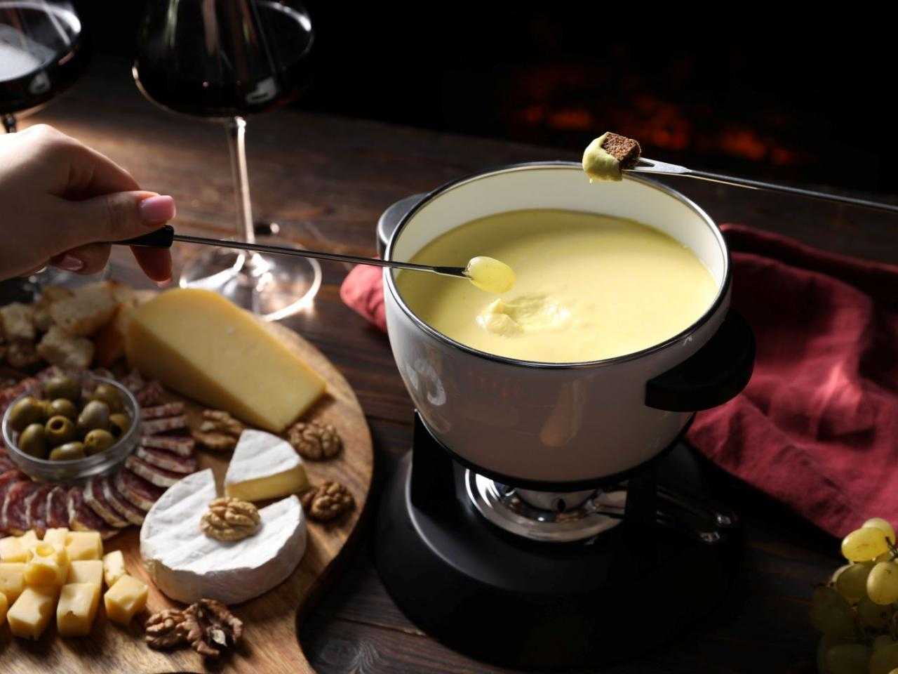 Foto van kaasfondue