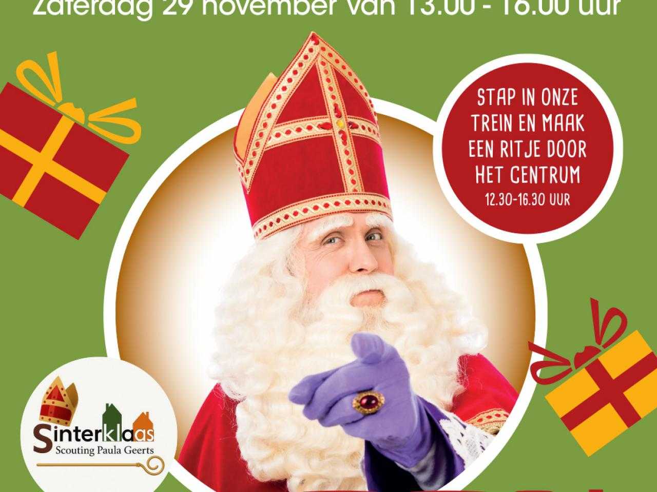 Flyer Sint en piet bezoek