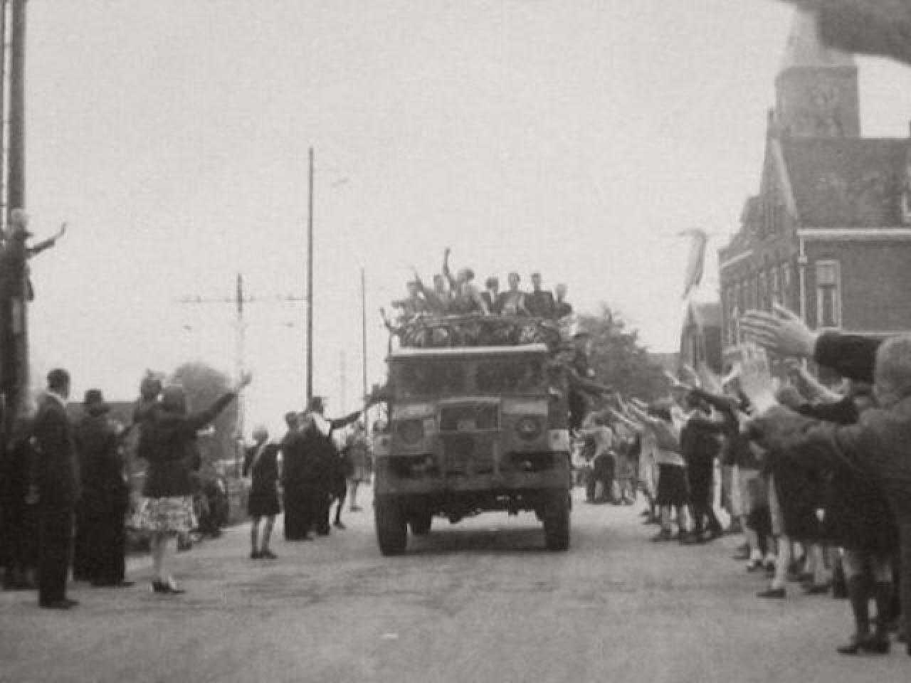 Foto van de bevrijding van Haarlemmermeer