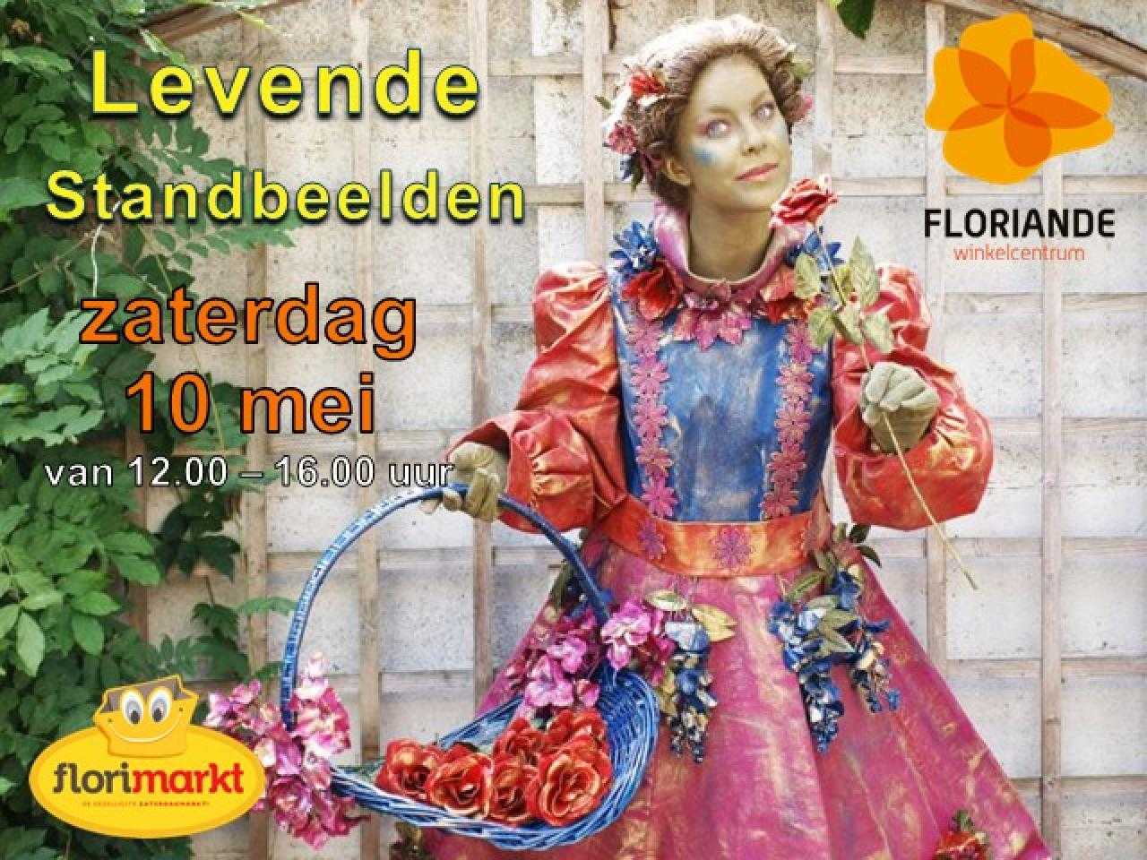 Vrouw in jurk flyer