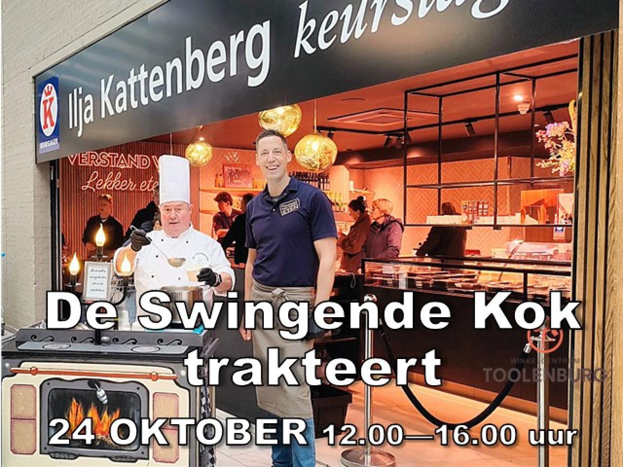 Portretfoto van de swingende kok